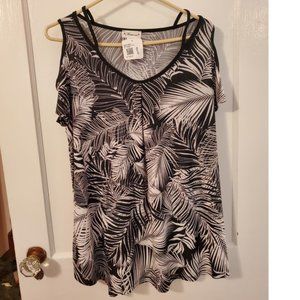 Aronia Cold Shoulder Plus Size Tunic